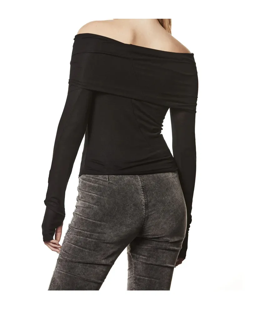 Thom Krom Draped Long-Sleeve Top