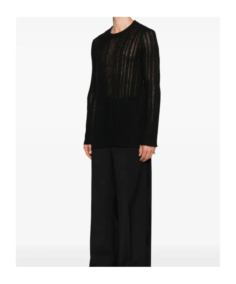 Ann Demeulemeester Halvar Ribbed-Knit Jumper