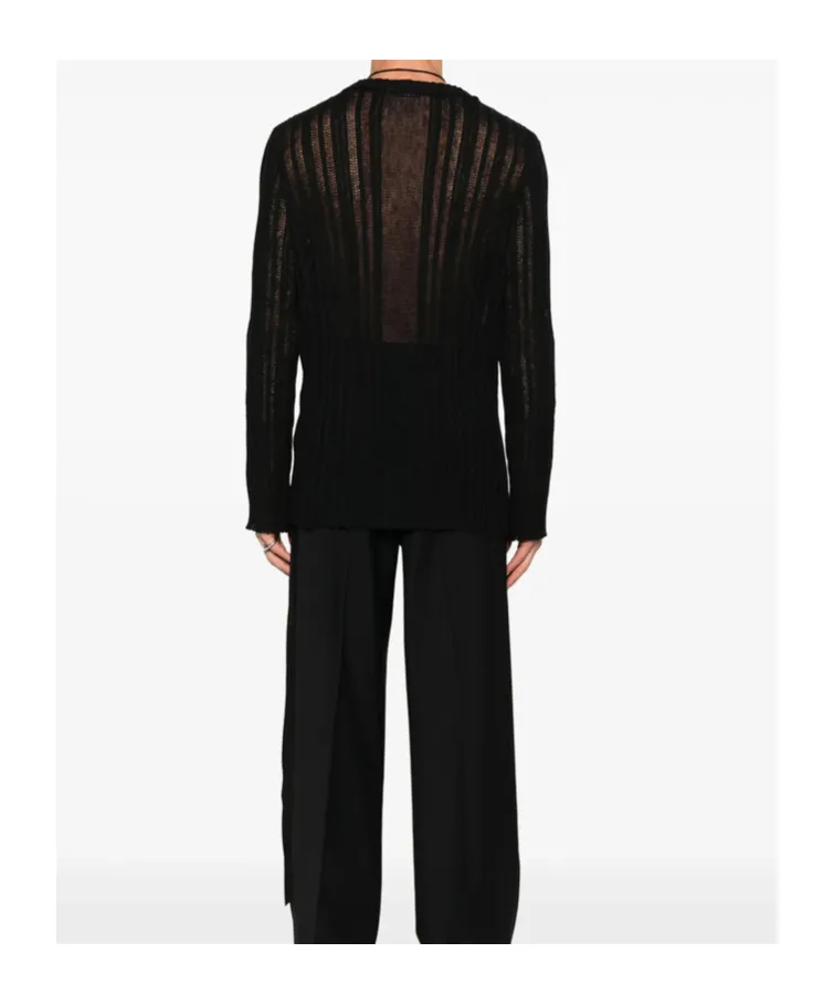 Ann Demeulemeester Halvar Ribbed-Knit Jumper