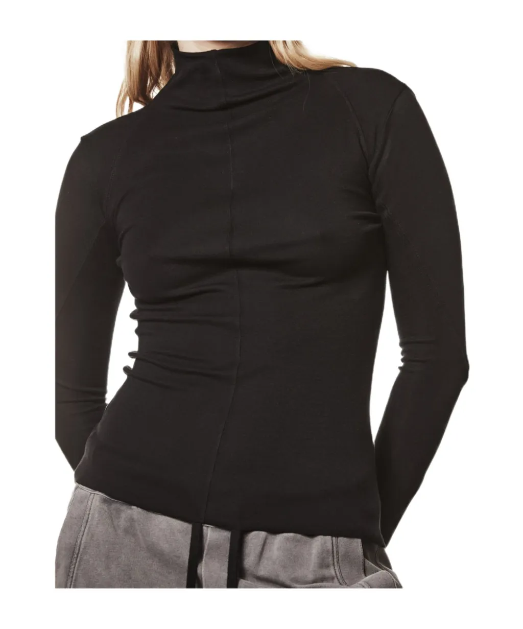 High-Neck Long-Sleeve T-Shirt