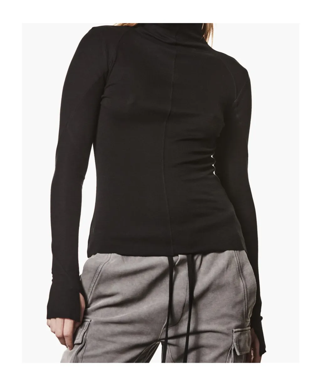 High-Neck Long-Sleeve T-Shirt