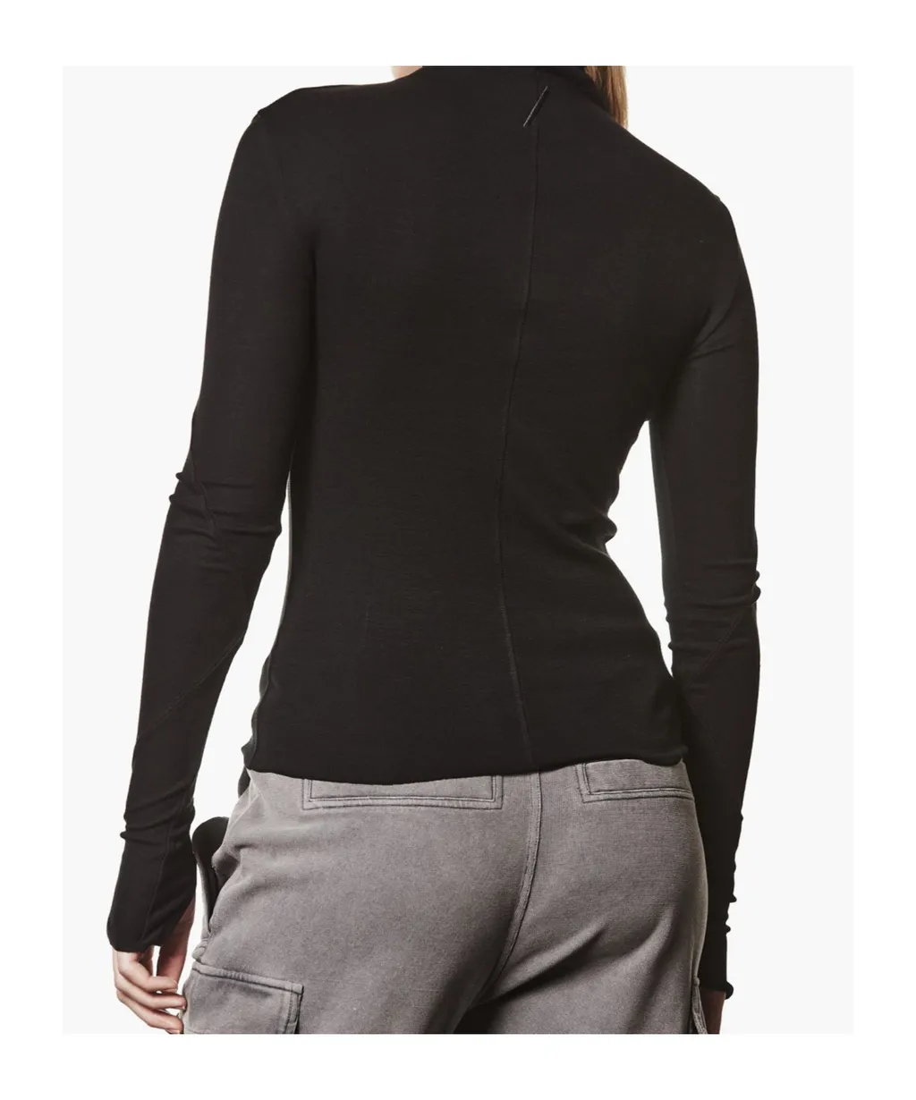 High-Neck Long-Sleeve T-Shirt