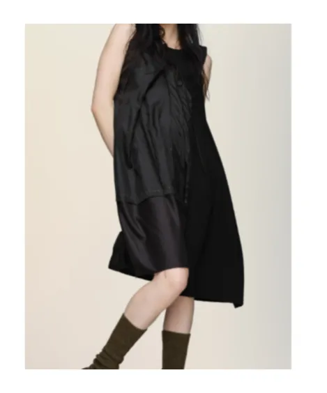 Maison Margiela Sleeveless Asymmetric Midi Dress