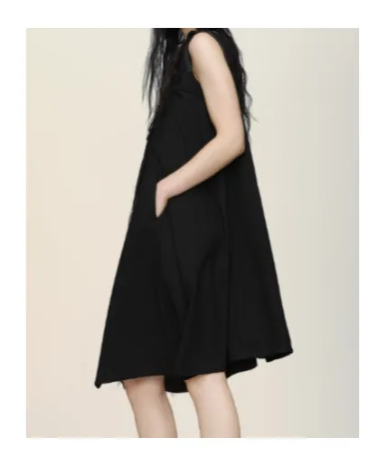 Maison Margiela Sleeveless Asymmetric Midi Dress