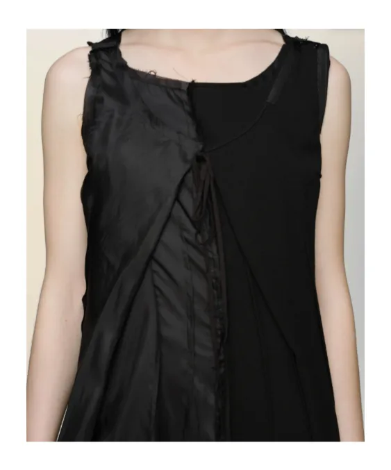 Maison Margiela Sleeveless Asymmetric Midi Dress