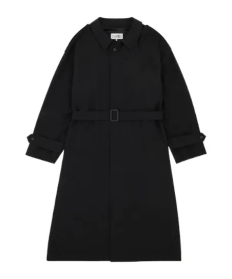 Mm6 Maison Margiela Belted Long Coat