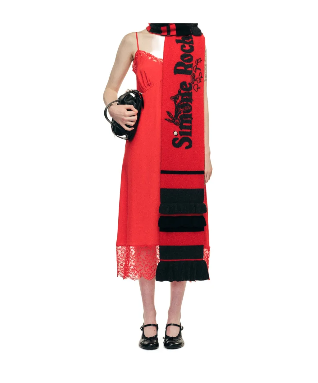 Lace-Trim Midi Slip Dress