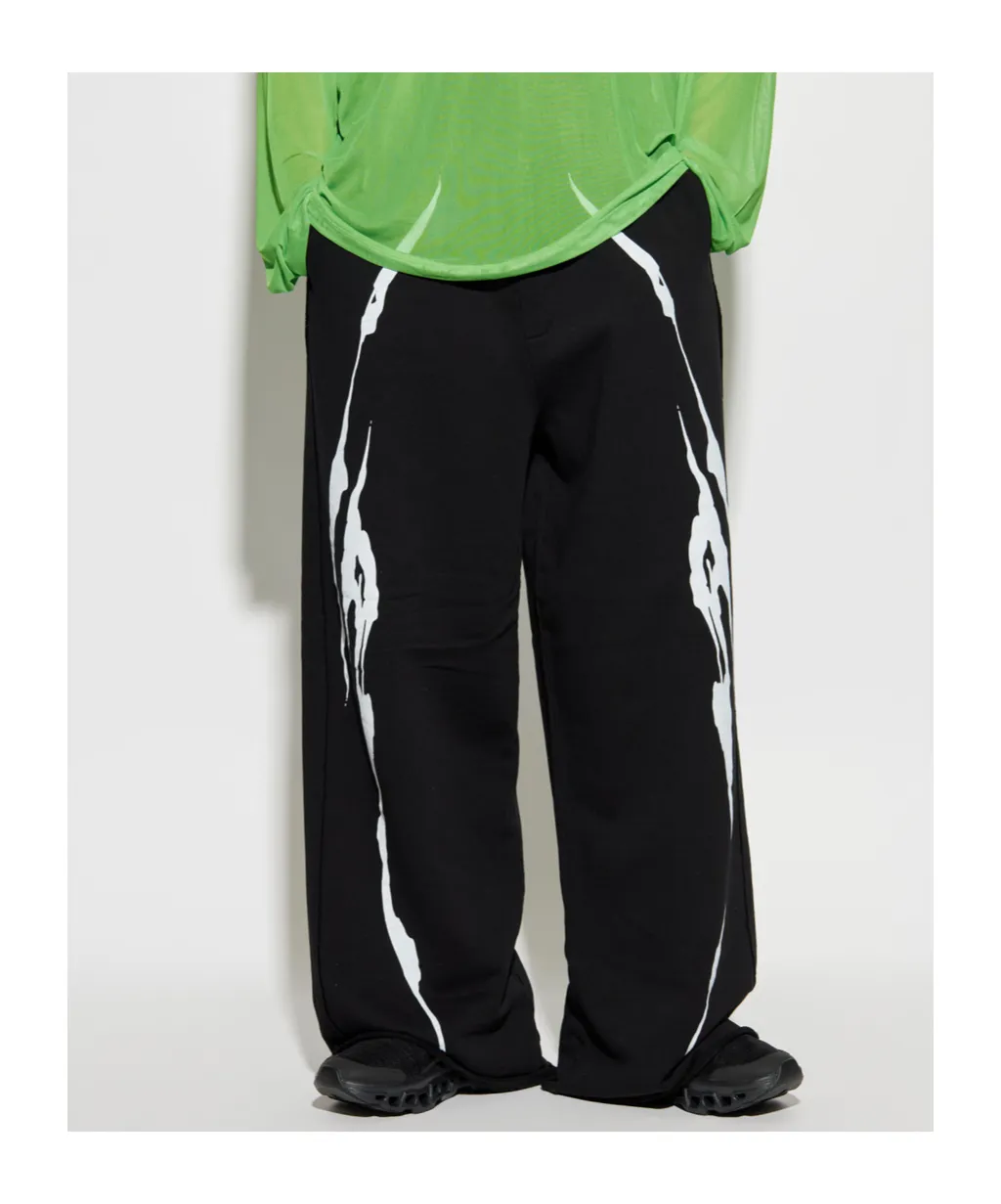 Graphic-Print Trousers