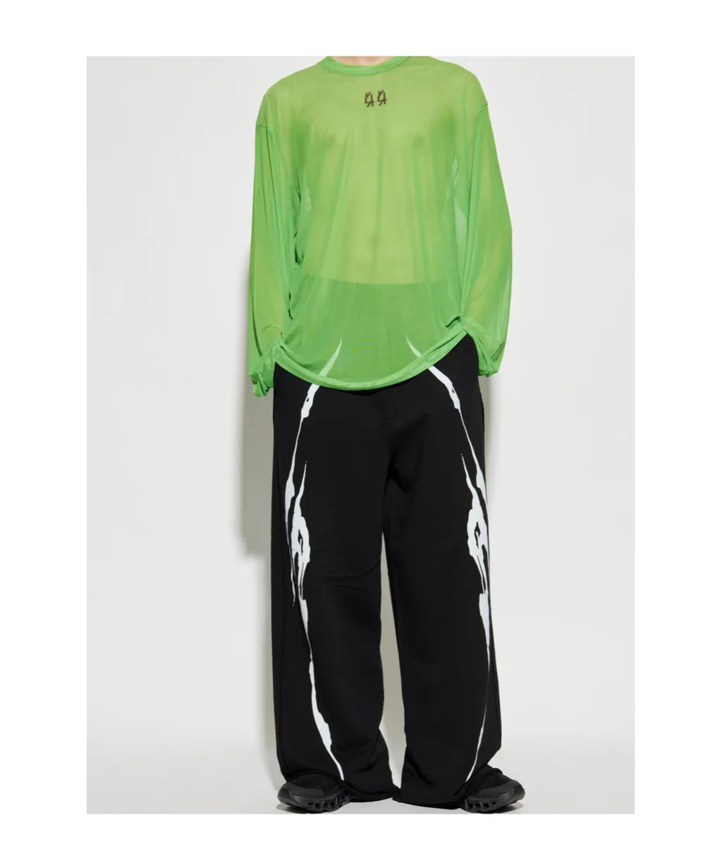 Graphic-Print Trousers