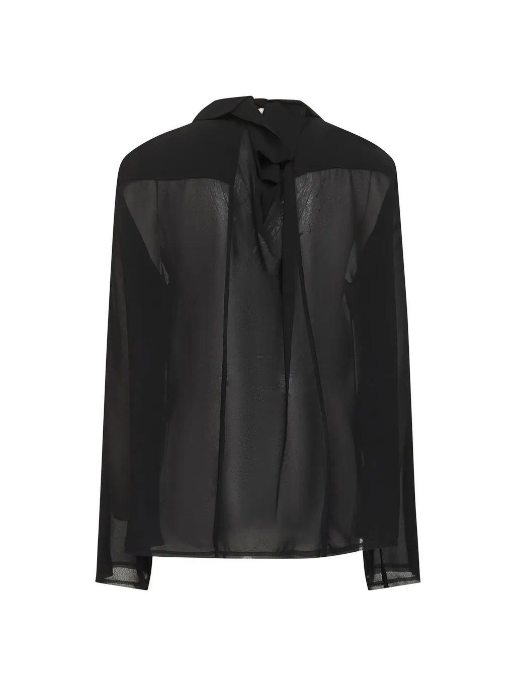 Asymmetric-Collar Shirt