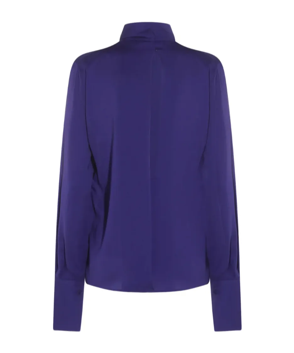 Tom Ford Long Sleeved Satin Blouse