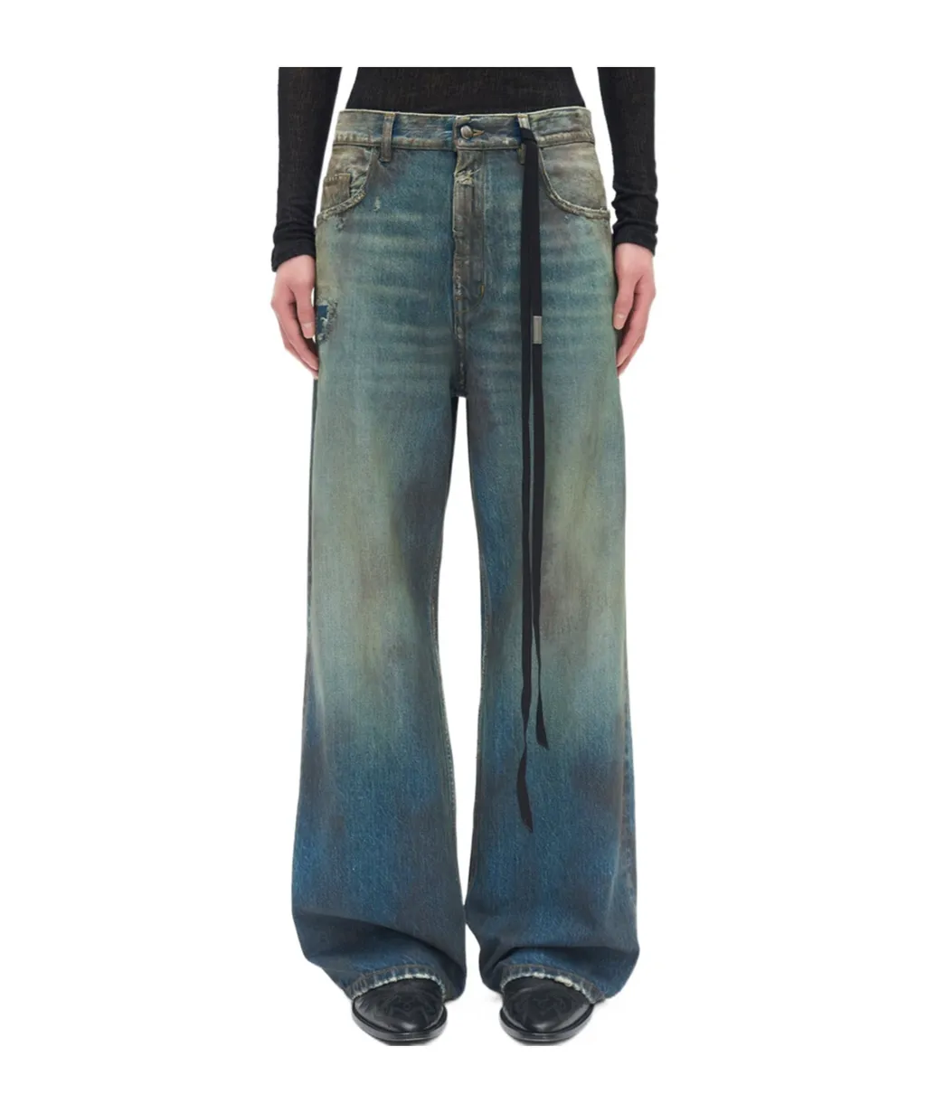 Ann Demeulemeester Genoveva 5-Pockets Relaxed Flared Trousers