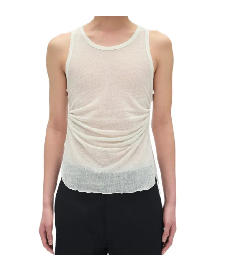 Boris Wrinlked Cropped Tank
