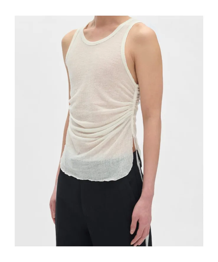 Boris Wrinlked Cropped Tank