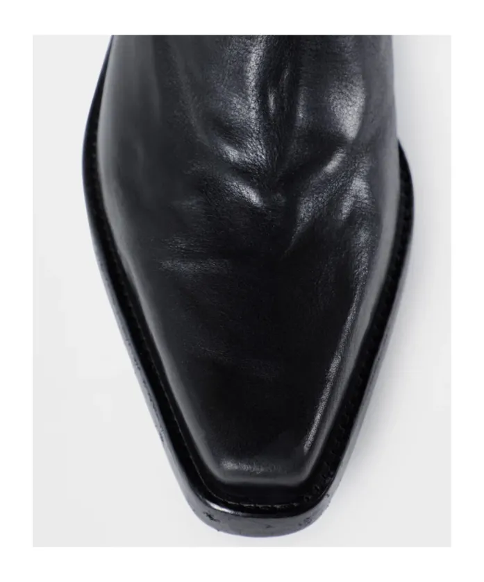 75Mm Calf Leather Boots