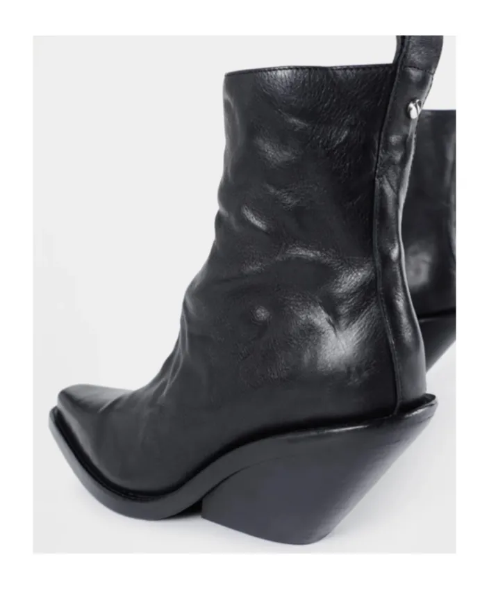 75Mm Calf Leather Boots