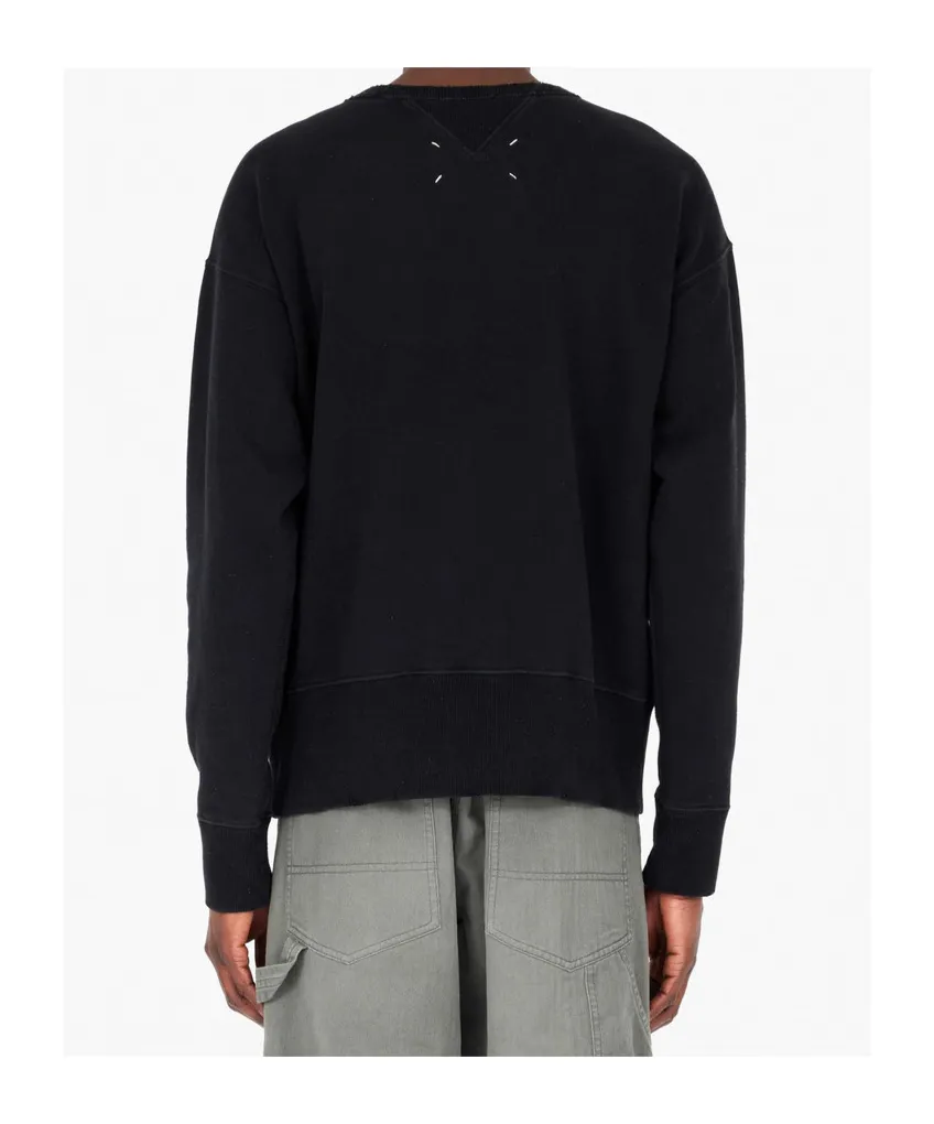Maison Margiela Round Neck Long Sleeved Sweatshirt