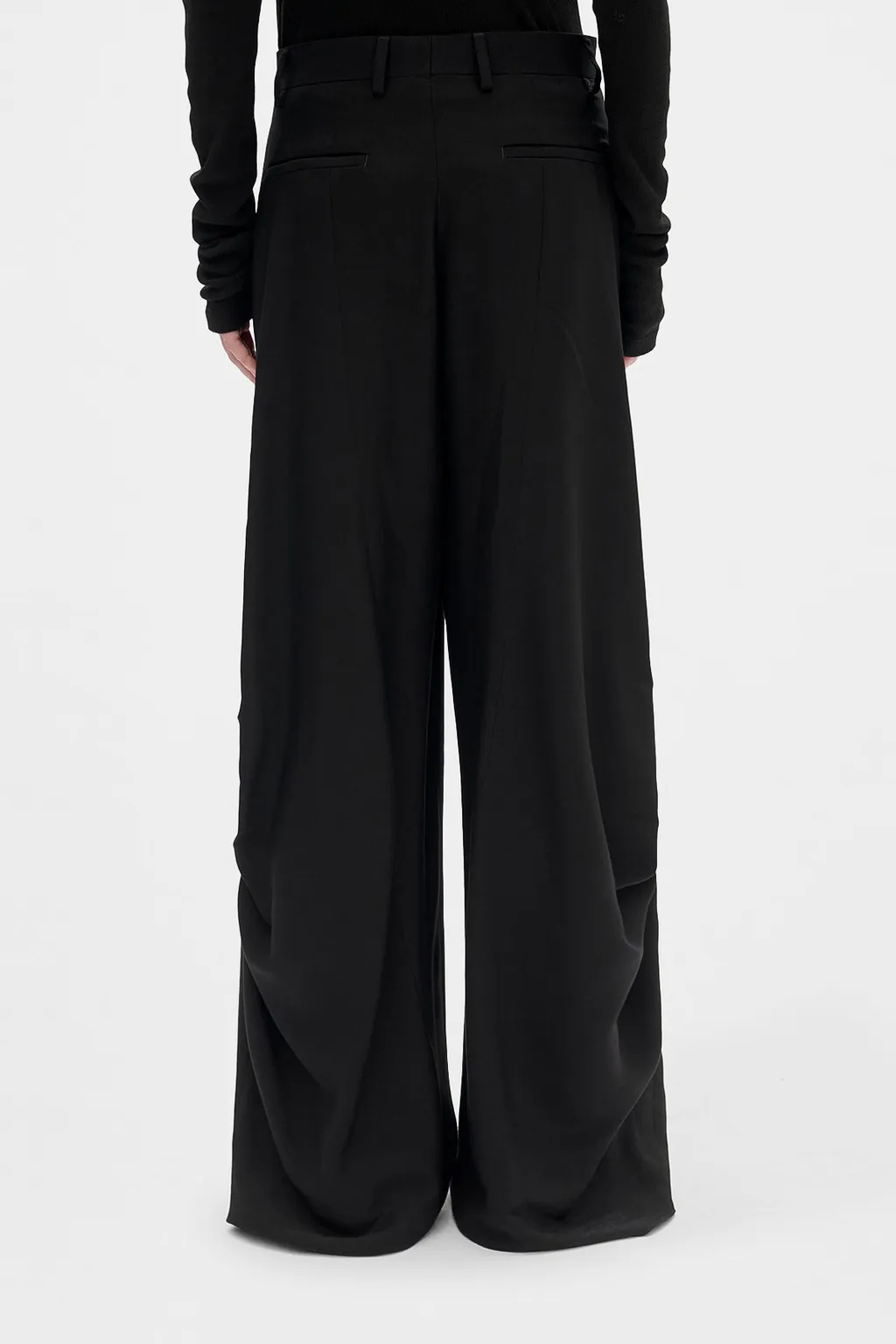 Draped-Detail Pants