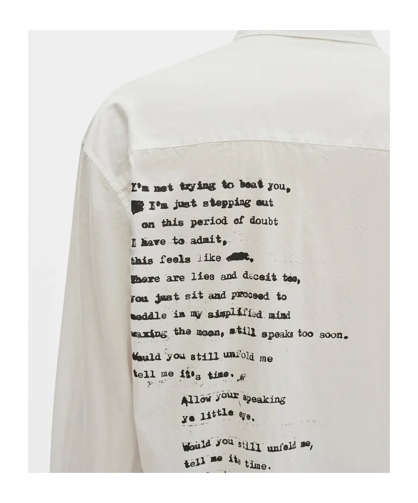 Text-Print Cotton Shirt