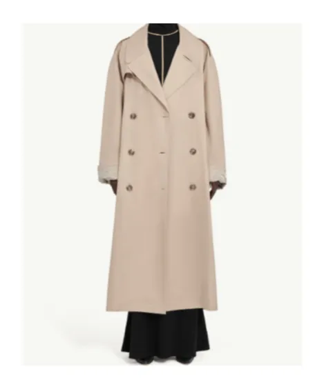 Mm6 Maison Margiela Double-Breasted Oversized Trench Coat