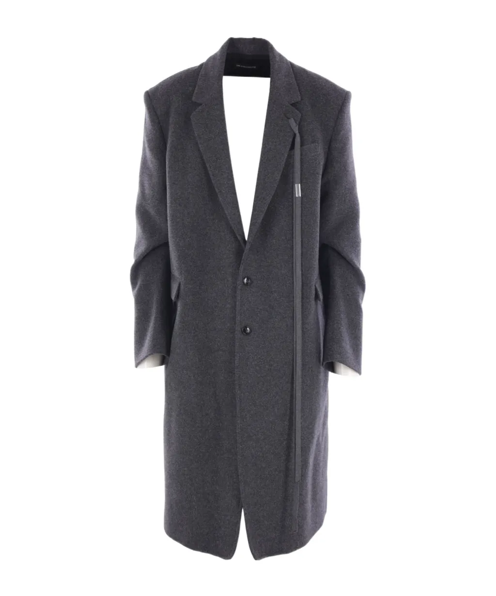 Viv Notched-Lapel Single-Breasted Coat