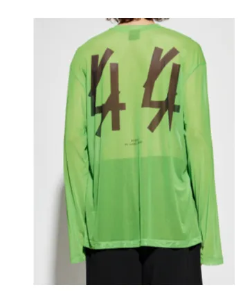 Logo-Print Mesh Sweatshirt
