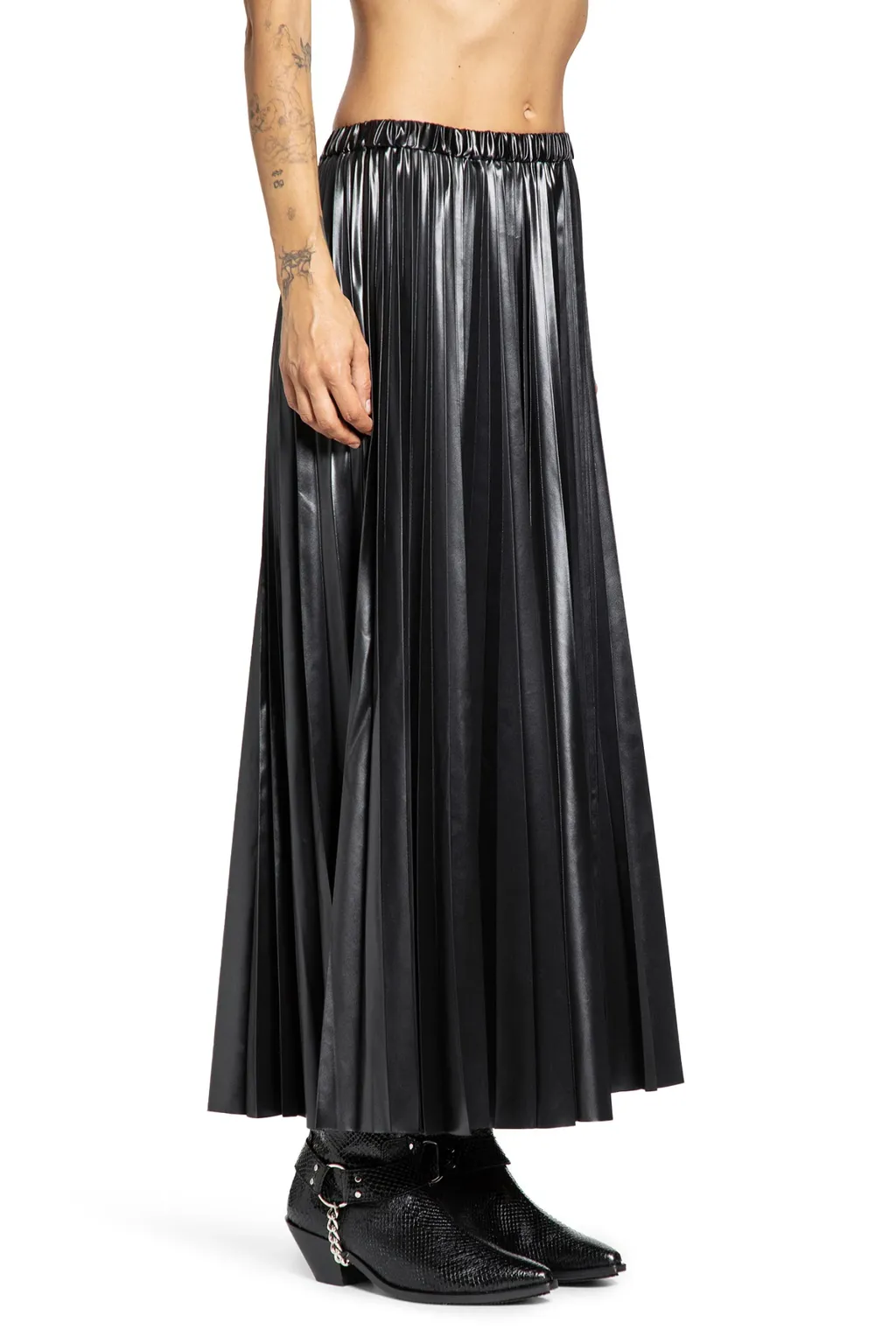 Pleated Detail Skirt