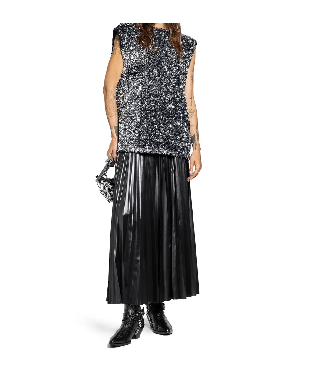 Pleated Detail Skirt
