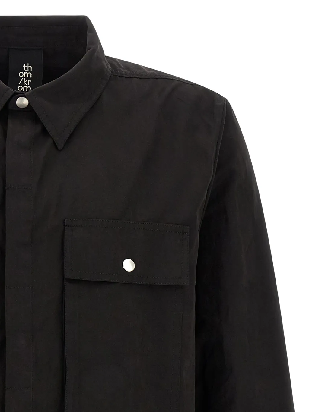 Thom Krom Peached Snap-Button Shirt