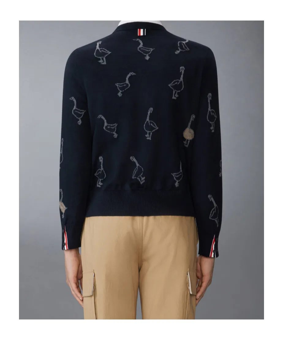 Thom Browne Long-Sleeved Crewneck Jumper