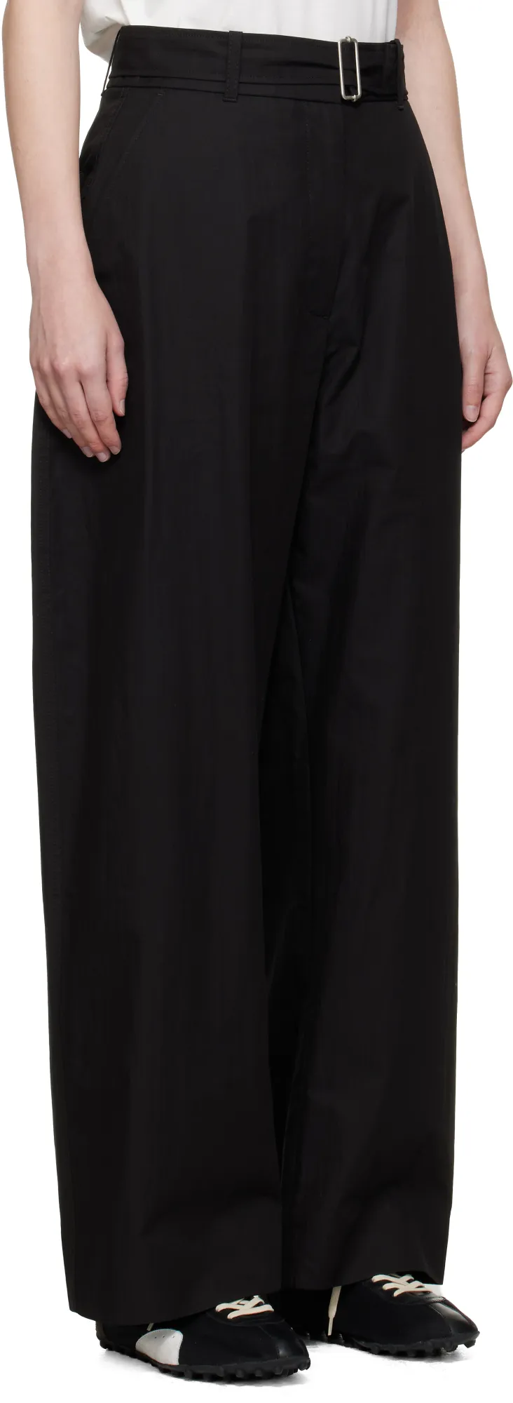 Studio Nicholson Belted Round-Leg Pants