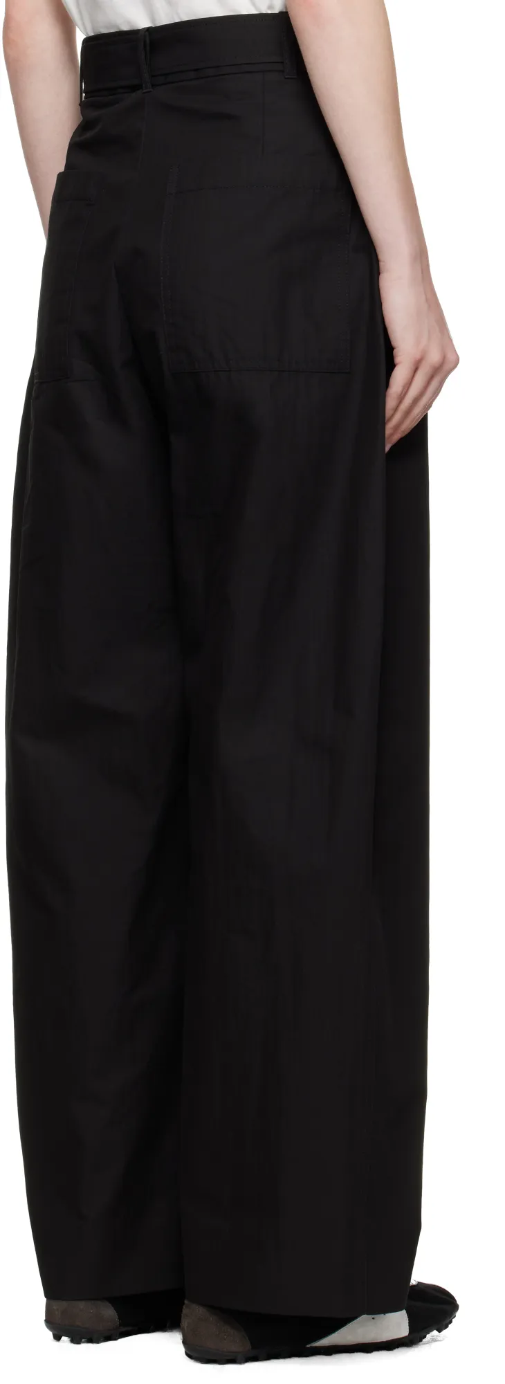 Studio Nicholson Belted Round-Leg Pants