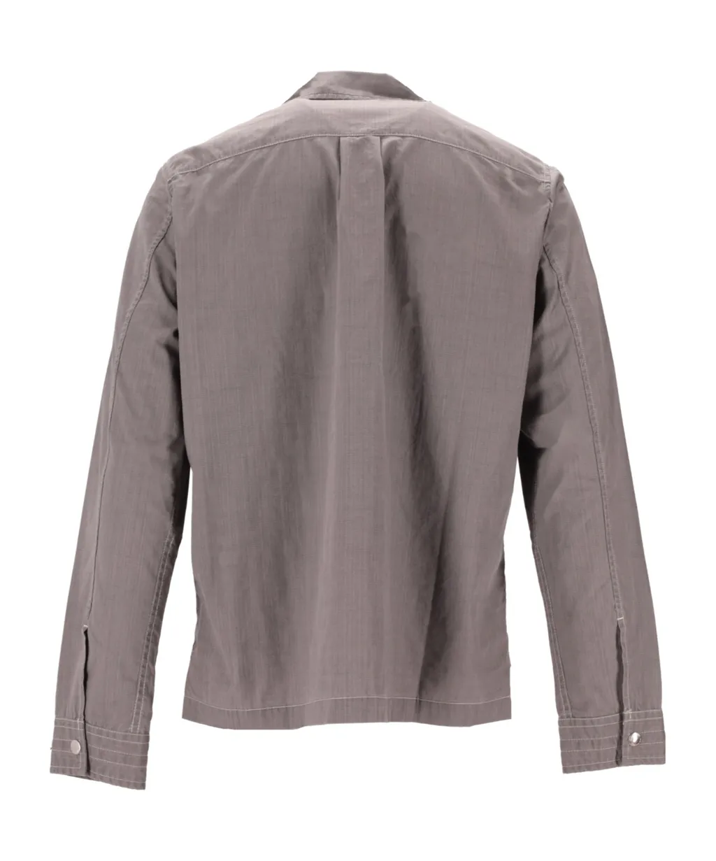 Zipped Cotton Shirt Jacket