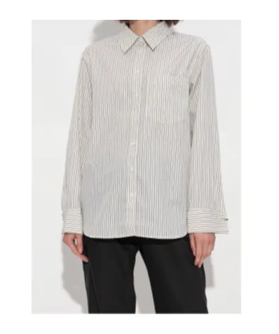 Striped Pin-Cuff Shirt