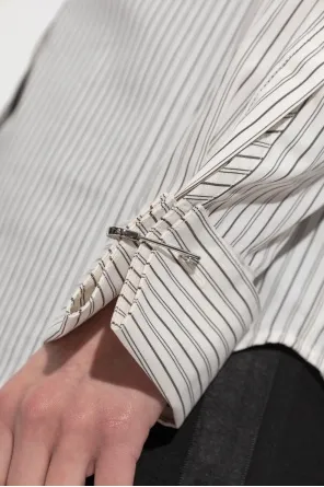 Striped Pin-Cuff Shirt