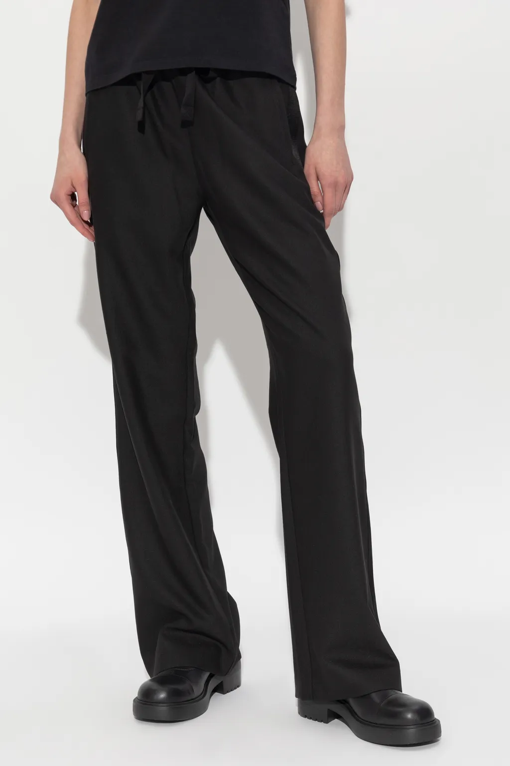 Drawstring Side-Stripe Trousers