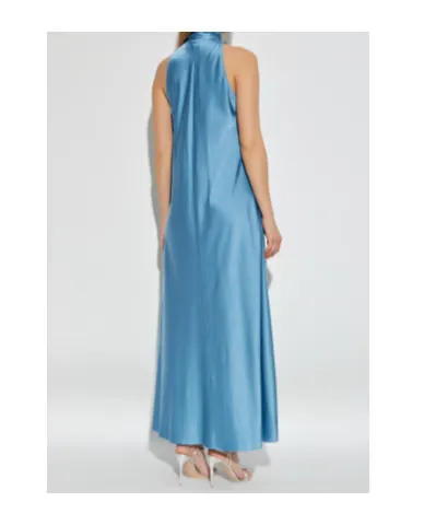 Bow-Neck Sleeveless Maxi Dress