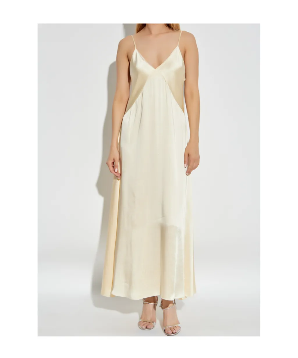 V-Neck Slip Maxi Dress