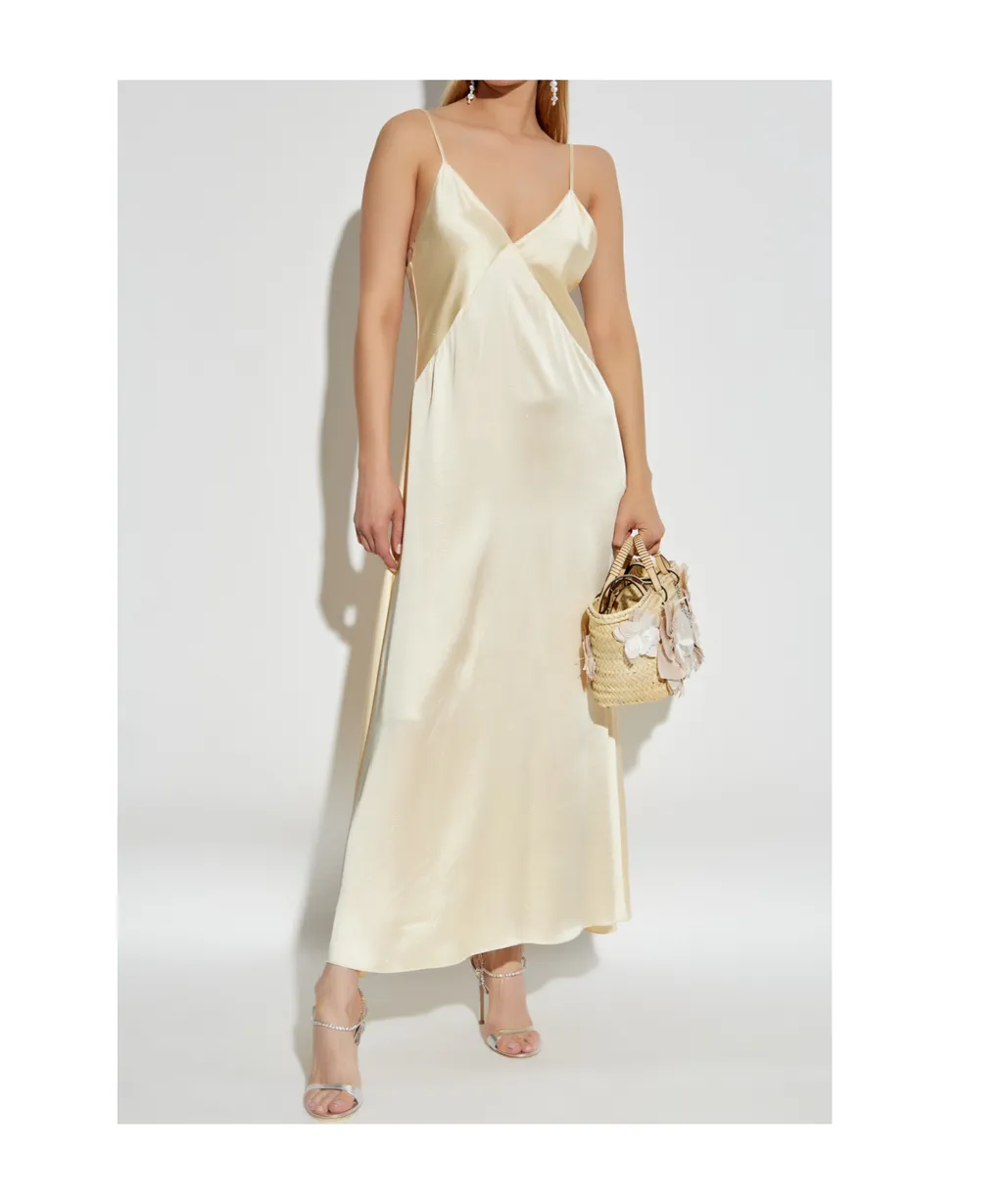 V-Neck Slip Maxi Dress