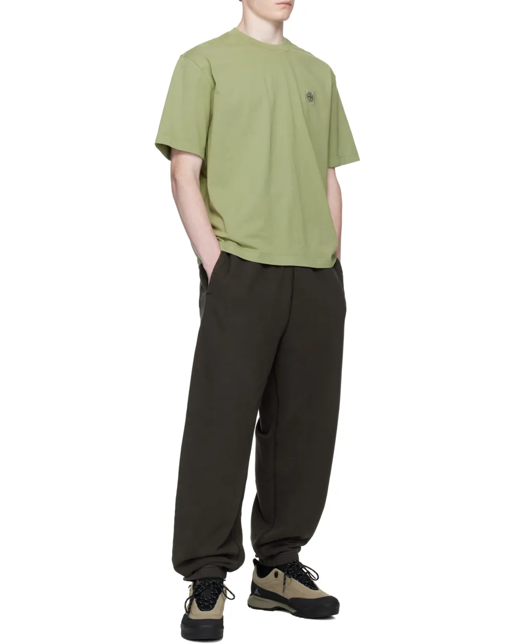 Stone Island Logo Patch Short Sleeve T-Shirt