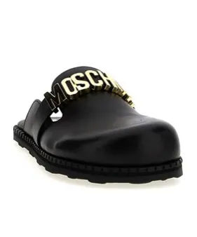 Moschino Birky Logo Lettering Sabots