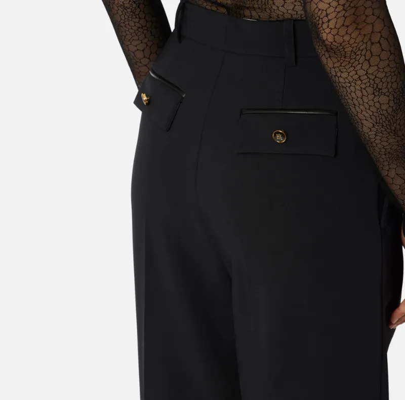 Elisabetta Franchi Lightweight CrÊPe Trousers
