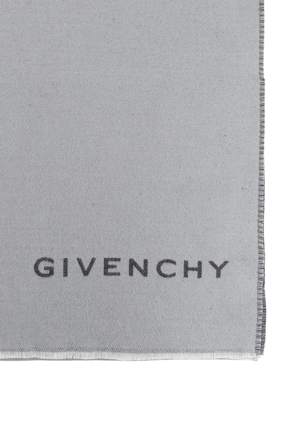 Givenchy Logo Embroidered Scarf