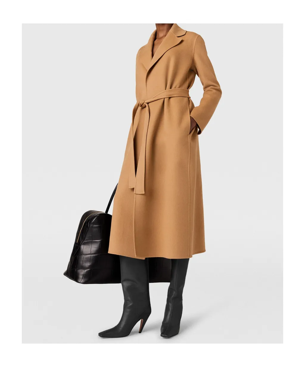 Double-Faced Belted Trench Coat