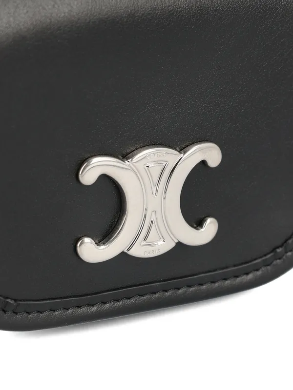 Keyring Nano Besace Triomphe In Smooth Calfskin