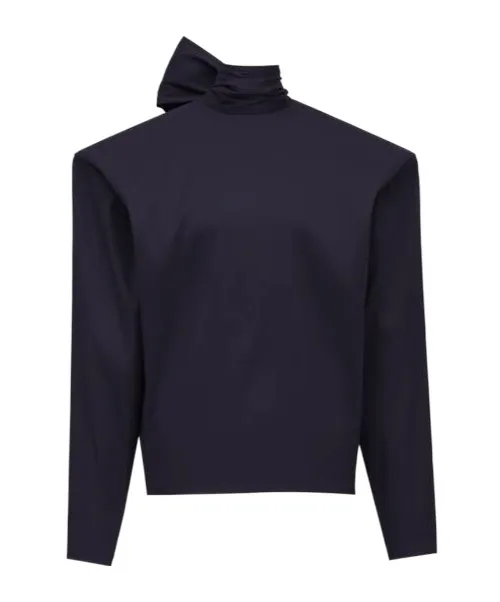 Saint Laurent Boxy Lavallire Top