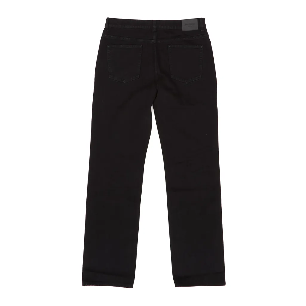 Classic-Five Pockets Logo-Patch Jeans