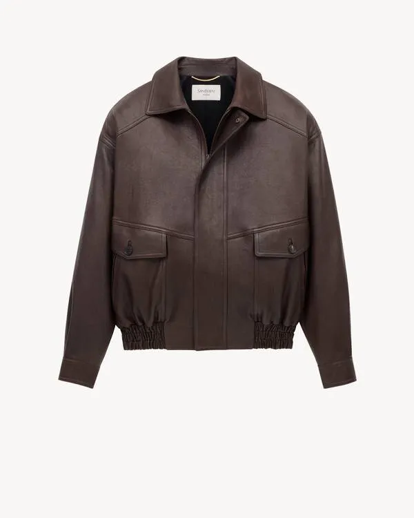 Saint Laurent Zip-Up Bomber Jacket