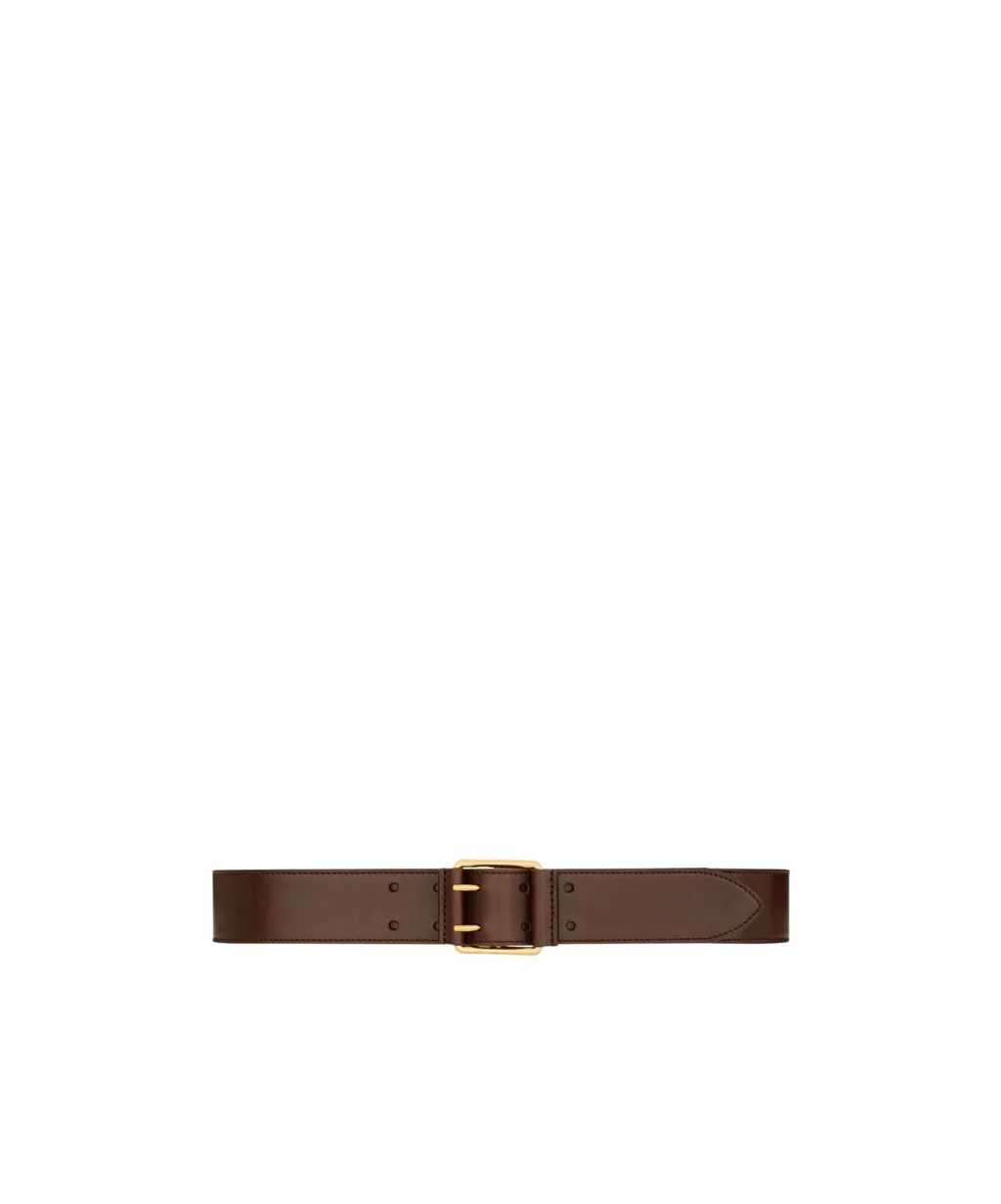 Saint Laurent Motorcycle Buckled Belt