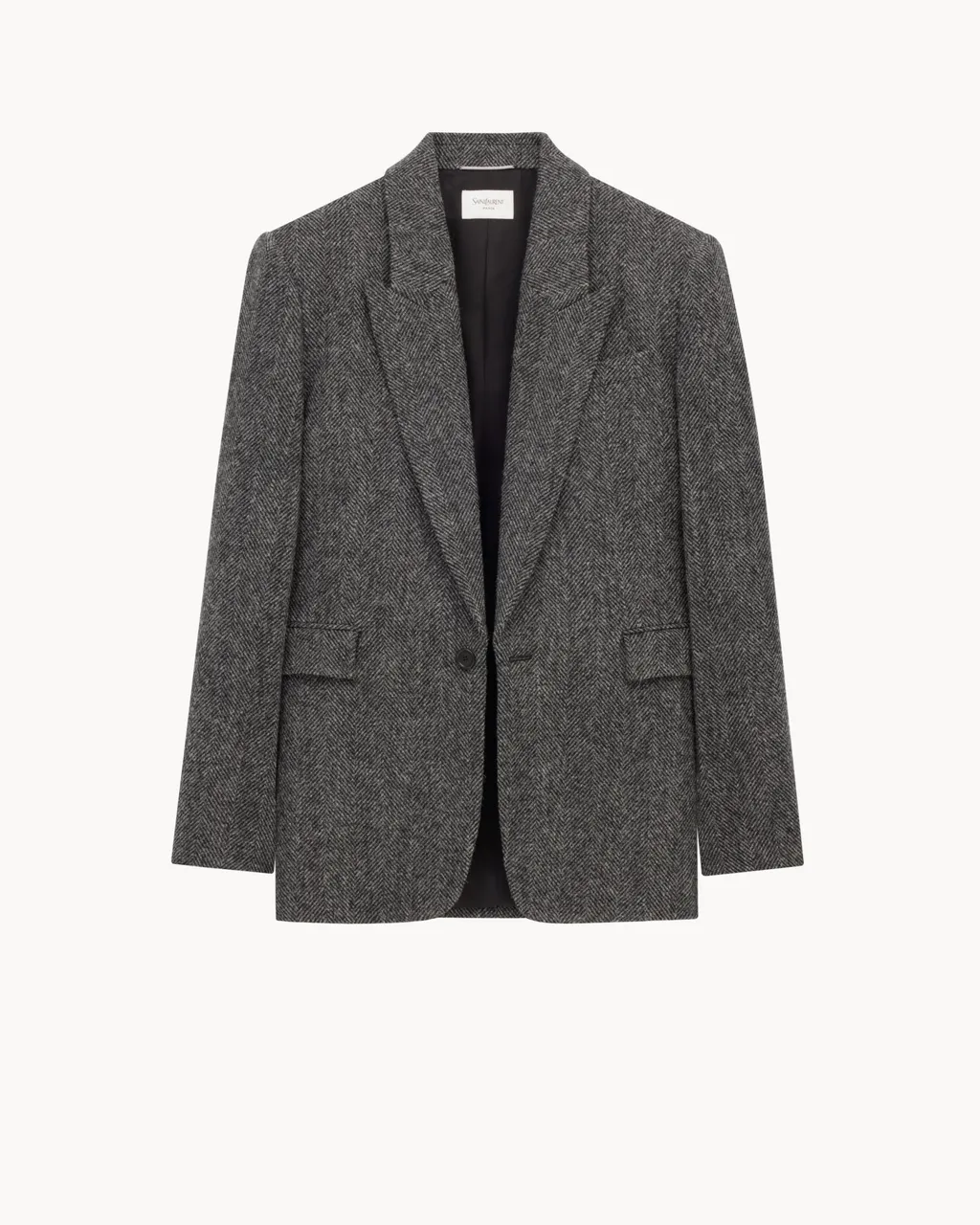 Saint Laurent Single-Breasted Long-Sleeved Jacket